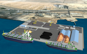 Artist impression of the proposed Adabeya Dry Bulk Terminal 