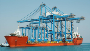 Ship-to-shore container gantry cranes (STS-cranes) for Sokhna Port